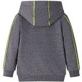  Dječja majica s kapuljačom i patentnim zatvaračem siva prošarana 116 | shoptok.hr