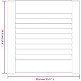  Vrata za ormarić rešetkasti dizajn 4 kom 39,5x39,4 cm borovina | shoptok.hr