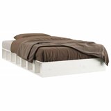 The Living Store Posteljni okvir bel 140x190 cm trden les - Posteljni Okvir, (21530945) | Shoptok.si