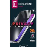Cellular Line Zaščitno steklo Xtreme Glass PRIVACY - Apple iPhone 17, (5000177535) Cene
