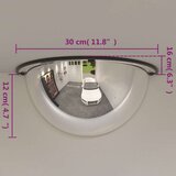 vidaXL Panoramsko prometno ogledalo 2 kosa Ø30 cm akril | Shoptok.si