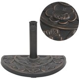 vidaXL Podstavek za senčnik polokrogel bronast 9 kg Cene