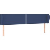  Vzglavje z ušesi modro 163x23x78/88 cm blago, (20953678) | Shoptok.si