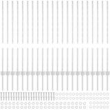  Stup za ogradu 22 pcs Srebrno 140 cm Čelik | shoptok.hr