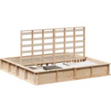  Krevetna konstrukcija s pohranom Smeđa 200 x 200 cm Borova drva | shoptok.hr