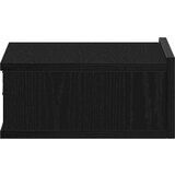  Plutajući noćni ormarići 2 kom. crni hrast 40x32x15 cm inženjerski drvo - Crni hrast 2 | shoptok.hr