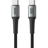 Superior USB data kabal SU-K102, Pleteni , Fast, 60W, 3A, Type C na Type C , 1m, Crni | Eponuda.com