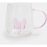 Sinsay Staklena šalica s leptirom | shoptok.hr