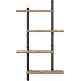  Zidna polica Hrast artisan 61 x 13 5 x 105 5 cm Prerađeno drvo - Hrast artisan 61 x 13 5 x 105 5 cm | shoptok.hr