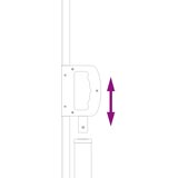  Retraktabilna bočna tende Krem 300 x 170 cm Poliester | shoptok.hr