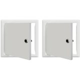  Pristupna ploča 2 pcs Bijelo 23 x 23 x 3 cm Čelik | Eponuda.ba