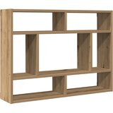  Zidna polica Artisan hrast 75x16x55 cm Konstruirano drvo | Shoptok.si
