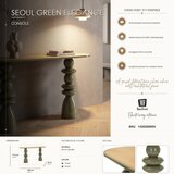 Mauro Ferretti Zeleni metalni pomoćni stol 45x150 cm Metal Console – | shoptok.hr