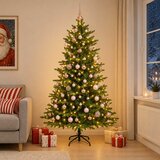  Umjetno božićno drvce s kuglicama 180 cm 300 LED lampica | shoptok.hr