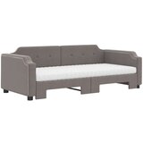  Dnevni krevet na razvlačenje smeđesivi 100 x 200 cm od tkanine | shoptok.hr
