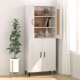  Komoda bela 69,5x34x90 cm konstruiran les, (20601119) | Shoptok.si
