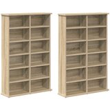 Cd ormar 2 kom. Hrast sonoma 60 x 17 x 92 cm Konstruirano drvo | shoptok.hr