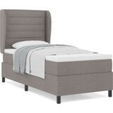 Box Spring Krevet s Madracem u Taupe boji 80x200 cm Tekstil | shoptok.hr