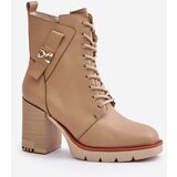 Boto Insulated ankle boots with heels with gold details beige Ivarisse | Eponuda.ba