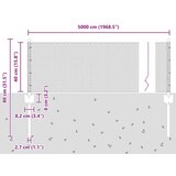  Oznake za ograjo 11 kosov U-kanal 40 cm Galvanizirana jeklenka, Šesterokotni plot 0.4x50 m Galvanizirana jeklenka | Shoptok.si
