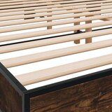  Okvir za krevet boja hrasta 200x200cm konstruirano drvo i metal | shoptok.hr