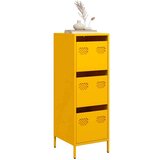 vidaXL Visoka omara gorčično rumena 39x35x103,5 cm jeklo | Shoptok.si