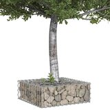  Gabionski uzdignuti krevet Srebrno 60 x 60 x 20 cm - 60 x 60 x 20 cm | shoptok.hr