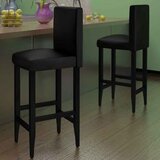 Furnova Barski stolčki 2 kosa črno umetno usnje, (21949462) | Shoptok.si