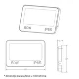Dawn LED REFLEKTOR GN-FL913-50W CCT 5000lm 110° IP66 Cene