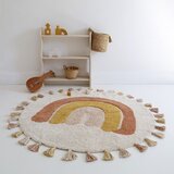 Nattiot Ciglasti/krem periv/ručno rađen pamučan dječji tepih ø110 cm Rainbow Toffee – | shoptok.hr