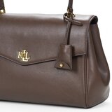 Polo Ralph Lauren FARRAH SOFT SATCHEL MEDIUM Smeđa | shoptok.hr