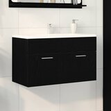 Ormarić za umivaonik Zidne Crni hrast 38,5 x 100 x 46 cm | shoptok.hr