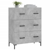  Komoda siva boja betona 69,5x34x90 cm od konstruiranog drva | shoptok.hr