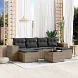 vidaXL 7-dijelni set vrtnih sofa sivi od poliratana | shoptok.hr