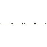  Komplet opreme za drsna vrata 400 cm jeklo črne barve, (22047116) | Shoptok.si