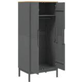  Ormar FLORO sivi 77 x 53 x 171 cm od masivne borovine | Shoptok.si