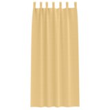 vidaXL Zavjese sa zavjesama 2 pcs Bež 245 x 140 cm Poliester | shoptok.hr