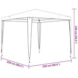 Šator za zabave 2,5 x 2,5 m plavi | shoptok.hr
