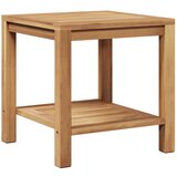 vidaXL Klubska miza Rjava 45 x 45 x 45 cm Trdna tikovina, (5000073429) Cene