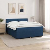  Boxspring krevet s madracem Plava 140 x 200 cm Tkanina | shoptok.hr
