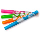 KIDYWOLF Brisivi fluorescentni flomasteri za svjetleći tablet (4 kom) - plavi, narančasti, zeleni, rozi | shoptok.hr