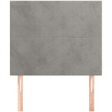  Posteljno vzglavje 2 kosa svetlo sivo 100x5x78/88 cm žamet, (20793015) | Shoptok.si
