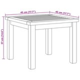  Kava Stol Smeđa 45 x 45 x 36 cm Čvrsto teak drvo | shoptok.hr