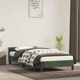 Maison Chic Posteljni okvir - Enojna postelja - Postelja za odrasle brez vzmetnice temno zelen 90x200 cm žamet-J8017, (21768240) | Shoptok.si