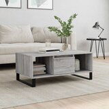 The Living Store Klubska mizica siva sonoma 90x50x36,5 cm inženirski les - Klubska Mizica, (21502270) | Shoptok.si