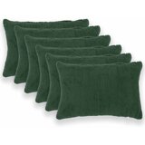  Presvlaka za jastuk 6 pcs HEERLEN Tamnozelena 30 x 50 cm Bouclé | shoptok.hr