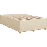  Krevet s oprugama i madracem krem 120 x 200 cm od tkanine | shoptok.hr