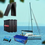  Solarni set za brod (Baterija: 200Ah, Solarni panel: 2x100W, MPPT: 100/20 - 12/24/48V, BOS LE300 112Ah) | shoptok.hr