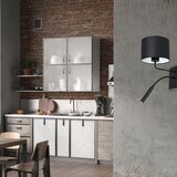  Zidna lampa ARDEN 1xE27/60W+1xG9/8W/230V crna/bela | Eponuda.com