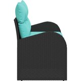  Vrtni kauč Crna 124 x 62 x 85cm poliratan | Eponuda.com